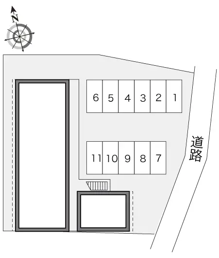 ★手数料０円★岡山市北区青江　月極駐車場（LP）